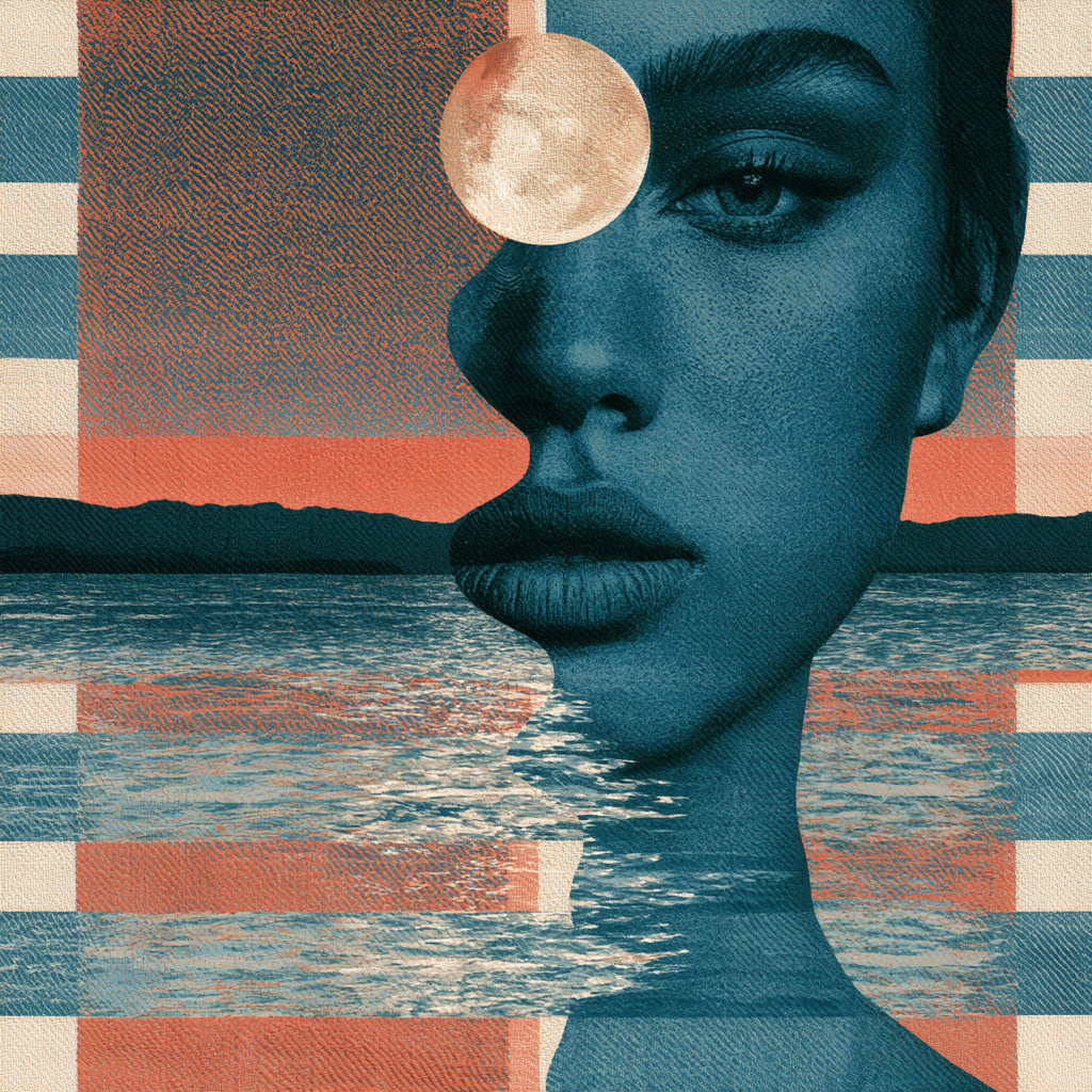 Lunar Horizon Pure Silk Scarf