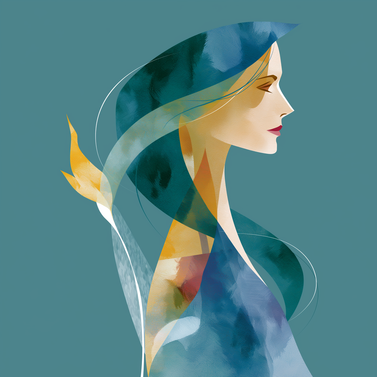 Waterworks Profile Pure Silk Scarf