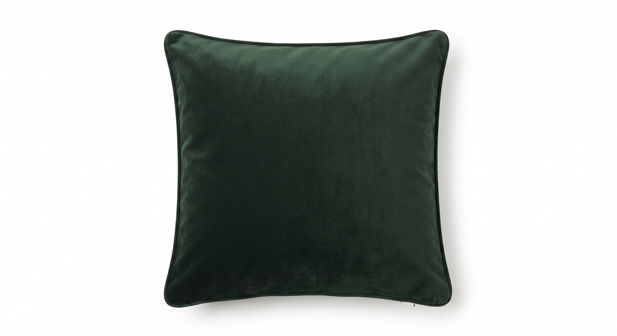 Aami Tumi Silk Cushion Cover – Accent – Solid Forest Green