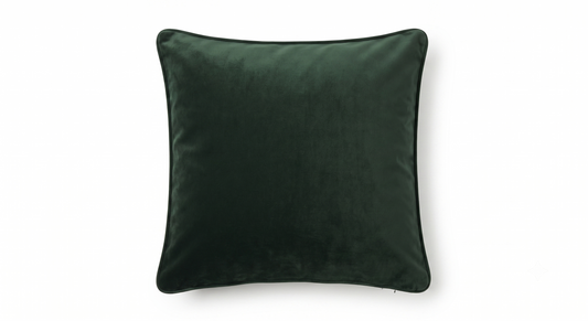 Aami Tumi Silk Cushion Cover – Accent – Solid Forest Green
