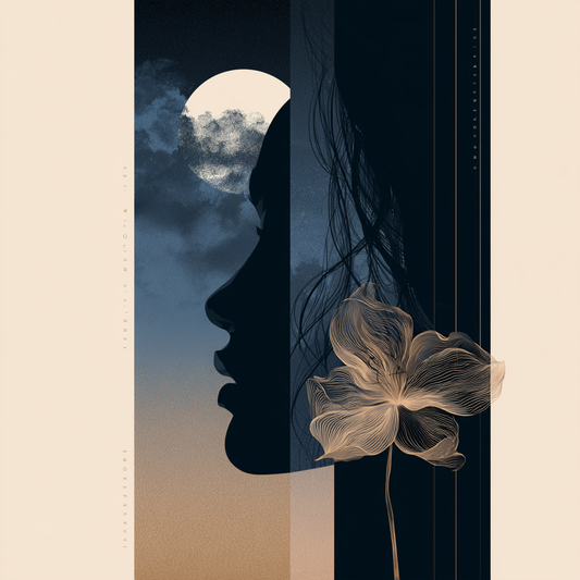 Midnight Bloom Pure Silk Scarf