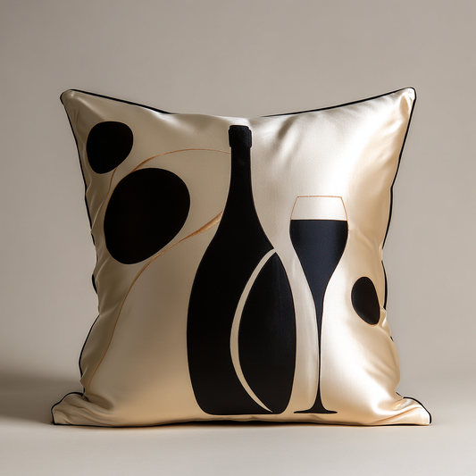 Baileys Wine – Velvet Noir Silk Cushion Cover