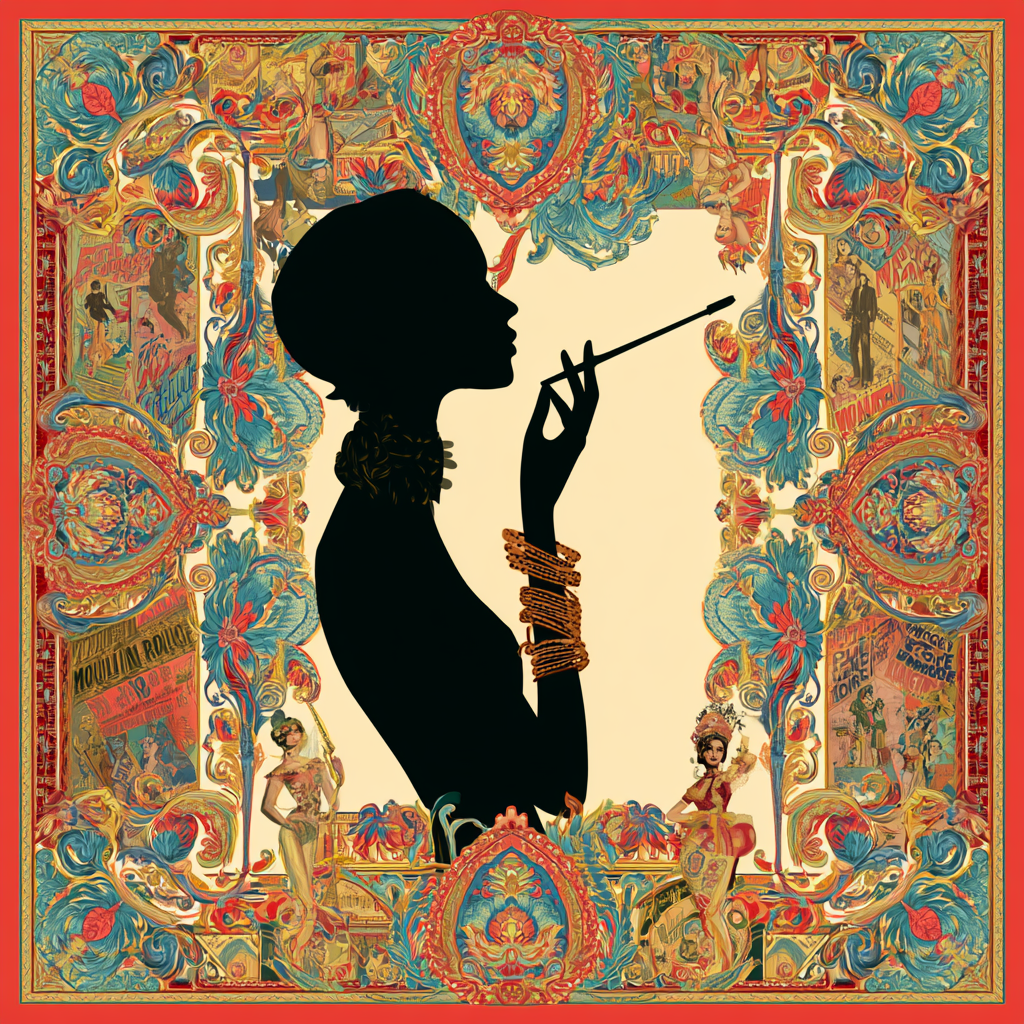 Moulin &amp; You Heritage Mosaic Silk Scarf (100x100 cm)